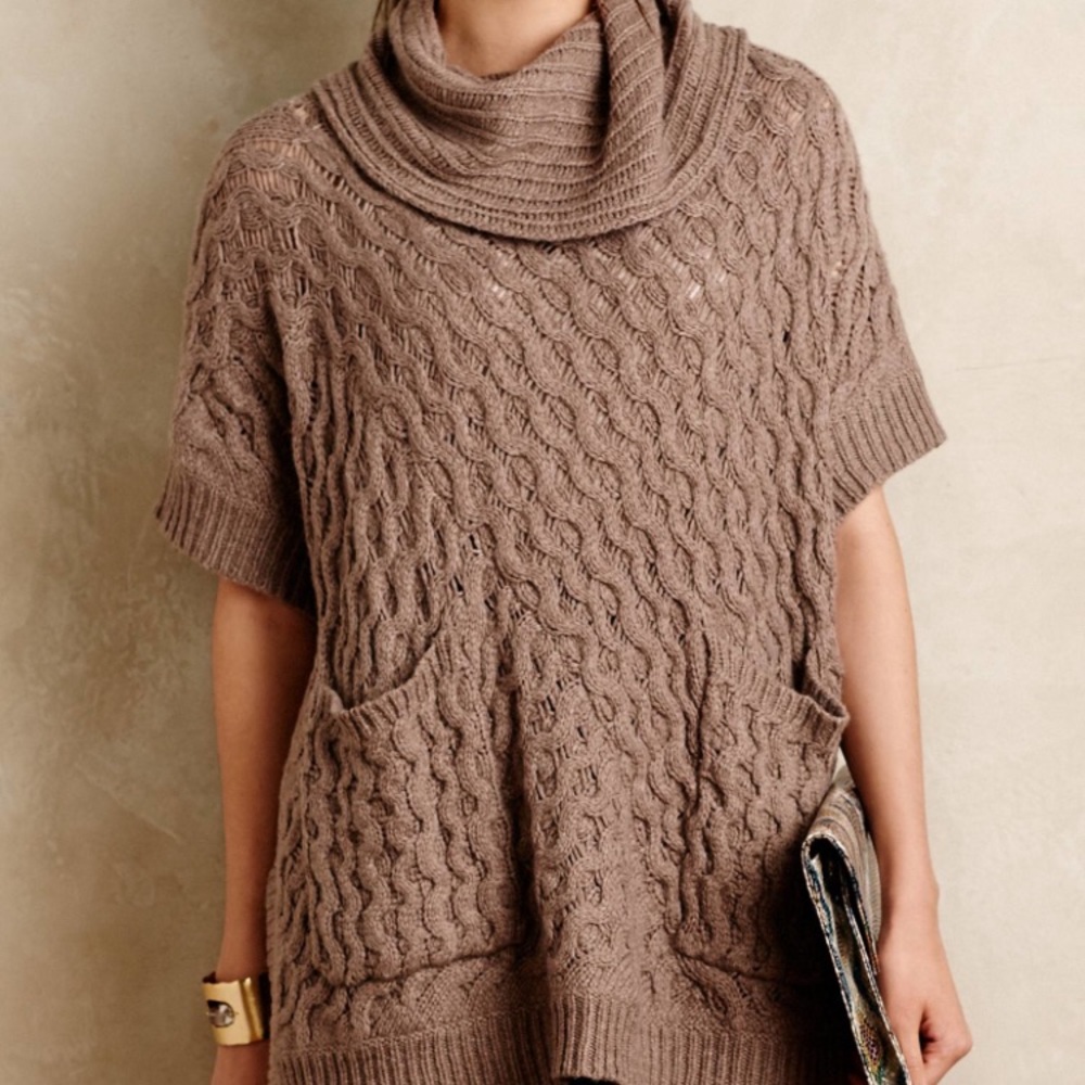 Angel of the north poncho sweater medium